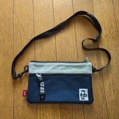 CHUMS サコッシュ ネイビー/グレー