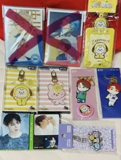 BT21 ジミン ジョングク フォトカード　キーホルダー　缶バッジ　他
