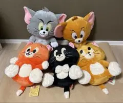 トムとジェリー 3匹の子猫 BIGぬいぐるみ タイトー限定 5点セット