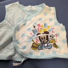 ミッキー ベビーベスト 70cm 水色