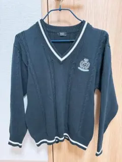 POLO Vネックセーター ダークグレー