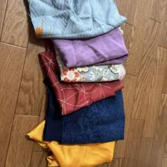 着物生地 はぎれ　６枚　 多様なデザイン