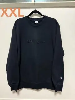 新品未使用☆ Champion 　ブラック クルーネック スウェット XXL
