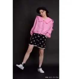 新品 Katie SUMMER WIND フリルフードジャケット ホワイトフリー 