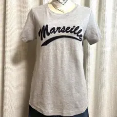 美品!!★GRANDTABLE グランターブル★刺繍Tシャツ★杢グレーのサムネイル