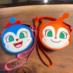 アンパンマン コキンちゃん ドキンちゃん 丸型ポシェット 2個セット