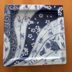 三洋陶器 龍峰窯 染付 花鳥風月 焼物皿 長角皿 5枚セット - メルカリ