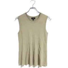 Theory ノースリーブニット ベージュ S きれいめ 涼しい 春夏 おしゃれ