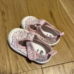 H&M 花柄ピンク　上履き
