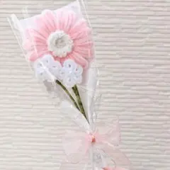 モールフラワー　ブーケ　ガーベラ　花束　枯れないお花　ピンク　プレゼント