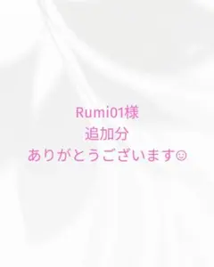 Rumi01様 追加分 375円 ありがとうございます☺︎