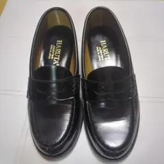HARUTA ブラック レザー ローファー