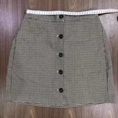 千鳥格子柄ミニタイトスカートのサムネイル