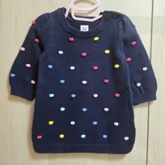 baby gap　ニットワンピース　セーター　長袖　70～80cm　6-12m