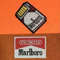 A1265 Marlboro ２種　刺繍ワッペン　アイロン　アメカジ