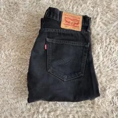 Levi's 505 ブラックデニム W30 L30 エジプト製 墨黒 フェードのサムネイル
