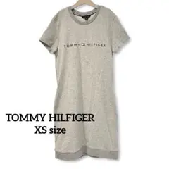 TOMMY HILFIGER ロゴ スウェット　ワンピース XS グレーのサムネイル