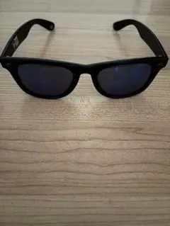 NEW ERAスクエア型サングラス 青レンズ NEW ERAの袋付き
