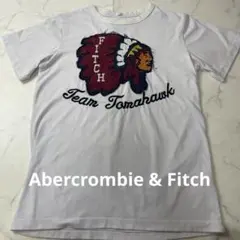 アバクロ Team Tomahawk 刺繍ロゴTシャツ M