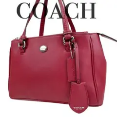 極美品　コーチ　COACH　32829 ハンドバッグ　ショルダーバッグ　レッド