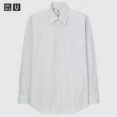 UNIQLO U コットンリネンストライプシャツ 2XL