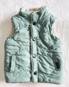 美品☆Grin lab ボアベスト　ミントグリーン　起毛　もこもこ　秋冬