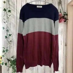 バックナンバー　セーター【Ｌ】お洒落　カジュアル　デート　清潔感　大人　上品　冬