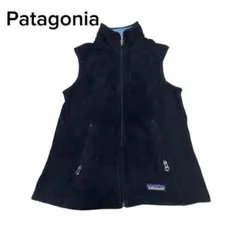 Patagonia パタゴニア　フリース　ベスト　ボア　ロゴ　ブラック　XS