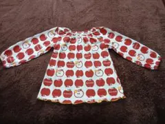リンゴプリント 長袖トップス　80