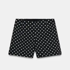 ZARA 黒白ドット ショートパンツ