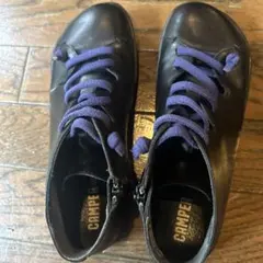 CAMPER カンペール レザー スニーカー サイドジップ 黒のサムネイル