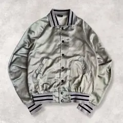 ​ARISTOJAC 80s サテンスタジャン USA製 淡緑 S アメカジ