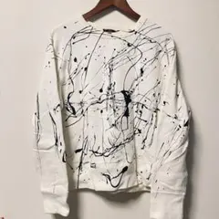 ポロラルフローレン　スウェット　総柄　ペイント