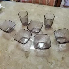 硝子　小鉢　コッブと小鉢のセット　昭和レトロ