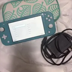 Nintendo Switch Lite ターコイズ 充電器、ケース付き