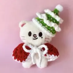 ツリーの帽子と赤いマントのセット skzoo ジニレット ぬい服