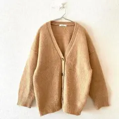 ☆【ニコアンド】ニットカーディガン フルボタン ドロップショルダー Vネック F