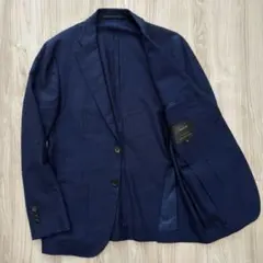 【美品】アーバンリサーチ ジャケット Tailor ホップサック ネイビー 48