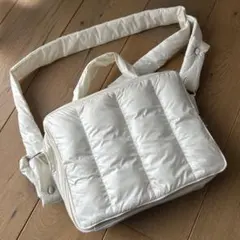 【calin】ホワイトキルティングマザーズバッグ