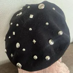 JILL STUART♡ジルスチュアート　ベレー帽　ハット　♦︎スタッズいっぱい