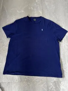 ネイビー Tシャツ 綿100% ポロロゴ付き