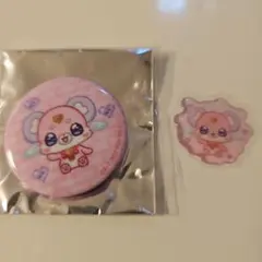 名探偵プリキュア！ ノベルティ ドットアート ミニ缶バッジ ポチタン