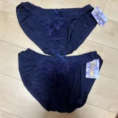 ネイビー ショーツ Mサイズ レース付き