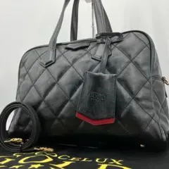 【美品✨】ココセリュックスゴールド ダイヤモンドレザー 2way ボストンバッグ