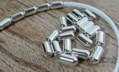 新品※シルバー925ビーズ SV925 パイプビーズ フェザー イーグル 三代目