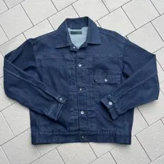 uniqro 1st 短丈 デニムジャケット リジットデニム 濃紺 levis