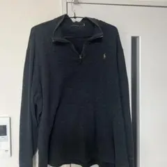 POLO ポロラルフローレン　ハーフジップスウェット　XXL グレー