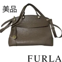美品　FURLA フルラ　ハンドバッグ　ショルダーバッグ　パイパー