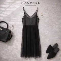 【美品】MACPHEE  સુંદરી ટ્યુલ ડ્રેસ કેમી ડ્રેસ