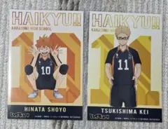 ハイキュー　日向翔陽　月島蛍　烏野　ポストカード　アニメイトフェア　背番号　特典